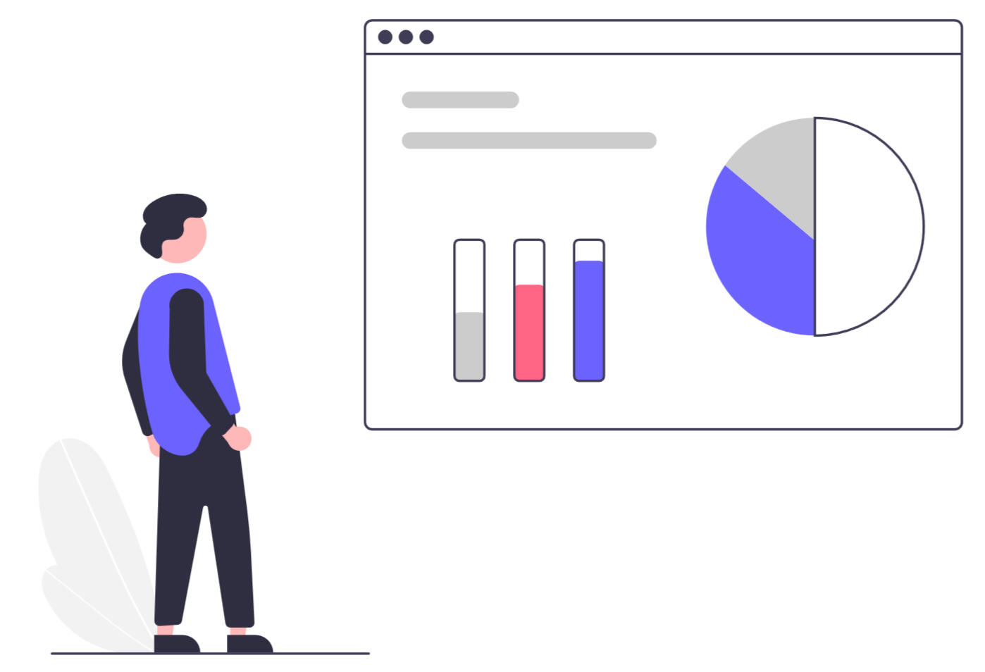 Minimal vector illustration of a business strategy plan and data charts symbolising Clarifi Strategy’s regulatory and growth planning services.